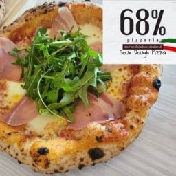 68% pizzeria (พิซซ่าแป้งหมัก 30ชม. สไตล์ Napolitana จาก เมือง Napoli) New จอร์จแฟร์ รัชดาภิเษก