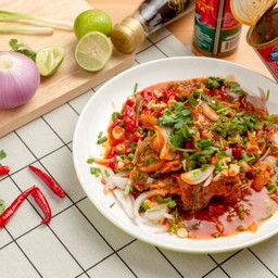 ยำปลากระป๋อง (ไม่มีข้าว)