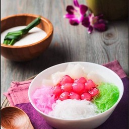 ซาหริ่ม ทับทิม มะพร้าวกะทิ