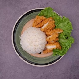 ข้าวไก่ทอดกรอบ