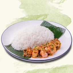 ข้าวท้องแซลมอนคั่วพริกเกลือ