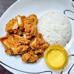ข้าวไก่ทอดจัมโบ้  (โปรดระบุซอส)