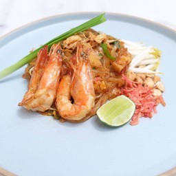 ผัดไทยกุ้งสุก