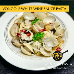 Vongole White Wine Sauce (พาสต้า หอยตลับ ซอสไวน์ขาว)