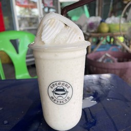 มะพร้าวปั่นนมสด COCONUT MEXICAN ในปั้ม PTT ธรรมศาลา