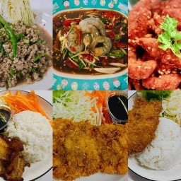 เก๋ไก๋-ข้าวหน้าไก่ทอด/หมูทอด/ส้มตำ ไก่ย่าง/หมูย่าง(เทอริยากิ)