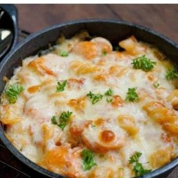 พาสต้าอบชีส แฮมเห็ด