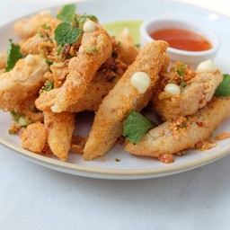 พุงปลาแซลมอนคลุกลาบ