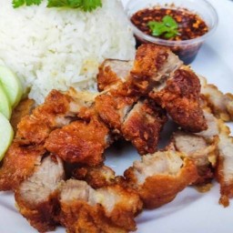 หมูสามชั้นทอดไร้น้ำมัน  เมี่ยงหมูทอด หมูทอดจิ้มแจ่ว กระเพราหมูกรอบ