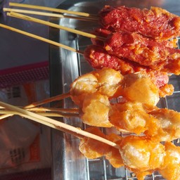 นำ้ลำไยสดและเฉาก๊วยโกโบริ หลังกองร้อย