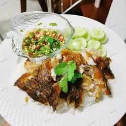 ข้าวปลาแกะ&หมูทอดนำ้จิ้มแจ่ว(วังหลัง)&เฟรนช์ฟราย&(อาหารญี่ปุ่น-เกาหลี)