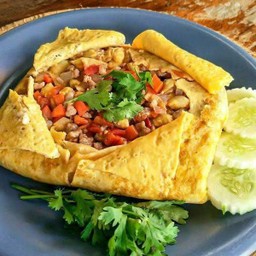 ไข่ยัดใส้ไก่สับ (เป็นกับข้าว)