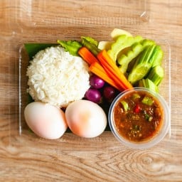 ชุดข้าวอิ่มท้องสบายใจไข่ต้ม