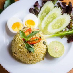 ข้าวผัด แกงเขียวหวานไก่