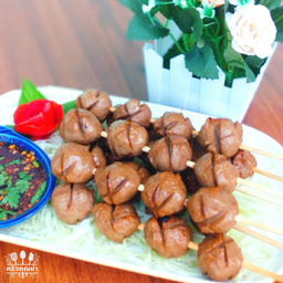 ลูกชิ้นเนื้อแท้ - ปิ้งย่าง