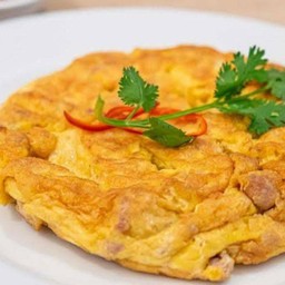 ไข่เจียวไก่สับ (เป็นกับข้าว)