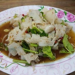 ยำผ้าขี้ริ้วขาว