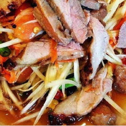ส้มตำคอหมูย่าง