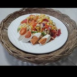 ตำข้าวโพดไข่เค็ม