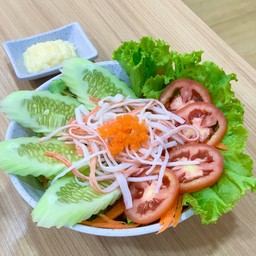 สลัดผักปูอัด