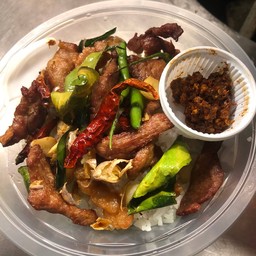 ทอดรวม&หมูพวง นิ่งหน่อง หน้าอันซีน