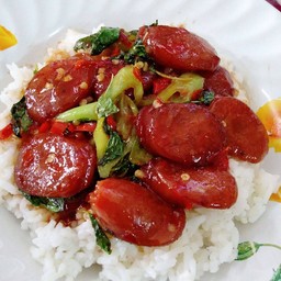 กะเพรากุนเชียงหมู