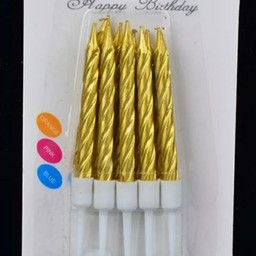 เทียนวันเกิด สีทอง