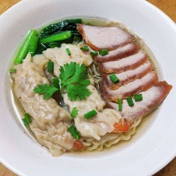 บะหมี่เกี๊ยวกุ้งหมูแดง(แห้งหรือน้ำ)