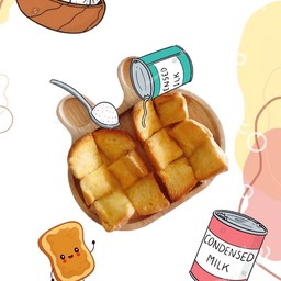 ปังปิ้ง เนย+นม+น้ำตาล