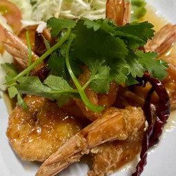 กุ้งทอดซอสมะขาม