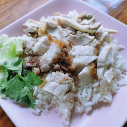 ข้าวมันไก่+หมูกรอบ