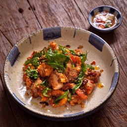 ผัดกะเพรา (เป็นกับ)