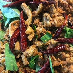 ลาบเห็ดทอด เจ