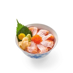 เซ็ตข้าวหน้าท้องปลาแซลม่อน+ซุปมิโสะ