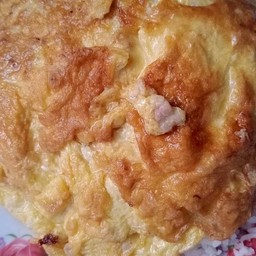 ไข่เจียวแหนมไข่2ฟอง