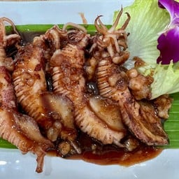 หมึกไข่แดดเดียว ผัดหวาน