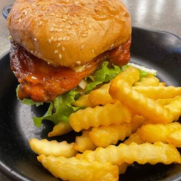 แฮมเบอเกอร์ไก่สไปซ์ซี่