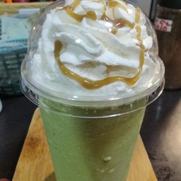 ชาเขียวตรามือ ปั่น วิปคาราเมล