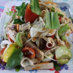 ตำทะเลหมูยอปลาร้า