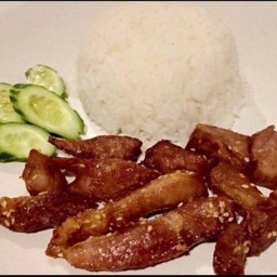 ข้าวแดดเดียวทอด