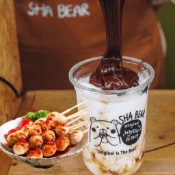 SHA Bear นมหมีปั่น ลูกชิ้นหมูล้วน@สุราษฎร์ธานี ตรงข้ามไดมอนด์สุราษฎร์ธานี
