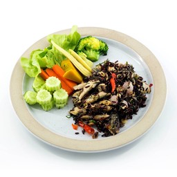 ข้าวผัดพริกสดปลาทู(คลีน)