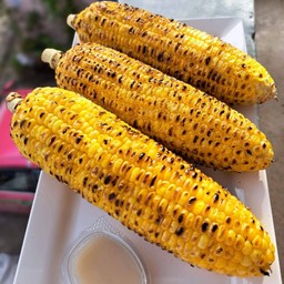 ข้าวโพดเหลืองย่าง-แยกน้ำกะทิ
