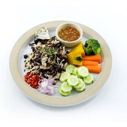 ข้าวคลุกปลาทูพริกเกลือ(คลีน)