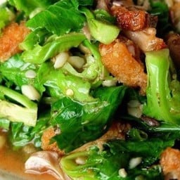 ผัดผักแขนงน้ำมันหอย