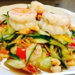 ตำแตงกุ้งสด