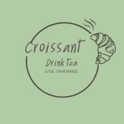 Croissant & drink tea