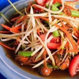 ส้มตำหอยดอง(ไม่ใส่ปลาร้า)