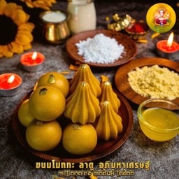 Oom Ladoo Motaka ขนมลาดู โมทกะ