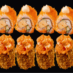 แซลมอนไข่กุ้ง&แคลิฟอร์เนียมากิ 8ชิ้น